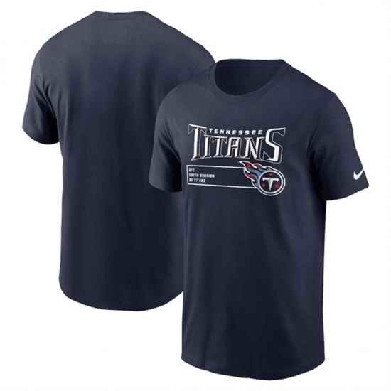 Men Tennessee Titans Navy Division Essential T Shirt